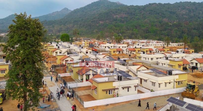 വയനാട് ടൗൺഷിപ്പിലെ വീടുകളുടെ ഗുണനിലവാര പരിശോധന ആരംഭിച്ചു; മെയ് മാസത്തോടെ കൈമാറും 1