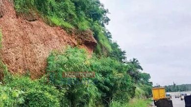 പാലോളിപ്പാലം-മൂരാട് റീച്ച്: പണിതീർന്നിട്ടും തീരാതെ മണ്ണിടിച്ചിൽ 3