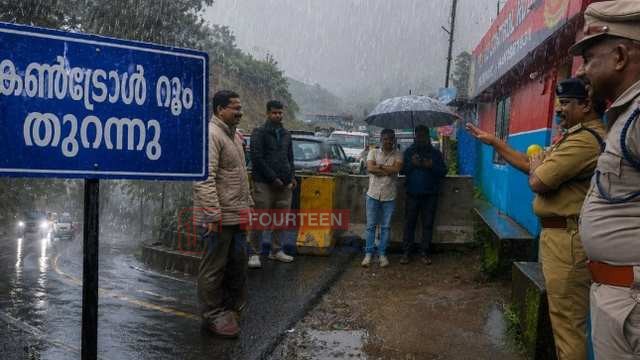 അതിശക്തമായ മഴയും മണ്ണിടിച്ചിൽ ഭീഷണിയും; മൂന്നാറിൽ പുതിയ കൺട്രോൾ റൂം തുറന്നു 1