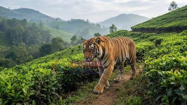 മൂന്നാറിൽ വീണ്ടും കടുവ ഭീതി…! പട്ടാപ്പകൽ എസ്റ്റേറ്റ് റോഡിൽ കടുവയിറങ്ങി, വാഹനത്തിന്റെ ശബ്ദം കേട്ടതോടെ തേയിലത്തോട്ടത്തിലേക്ക് മറഞ്ഞു 1