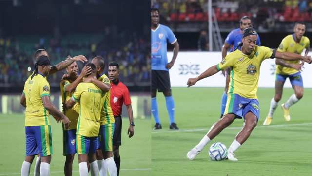 ബ്രസീൽ ലെജൻഡ്സിനെതിരെ പൊരുതി വീണ് ഇന്ത്യ ഓൾ സ്റ്റാർസ്; ഫെർണാണ്ടീന്യോയ്ക്ക് ഹാട്രിക്, ഇരട്ട ഗോളുമായി സി.കെ. വിനീത് 1