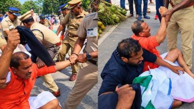 അമിത് ഷാ എത്തി, കരിങ്കൊടിയുമായി യൂത്ത് കോൺഗ്രസ്; വാഹനവ്യൂഹത്തിന് മുന്നിലേക്ക് ചാടി പ്രതിഷേധം 3