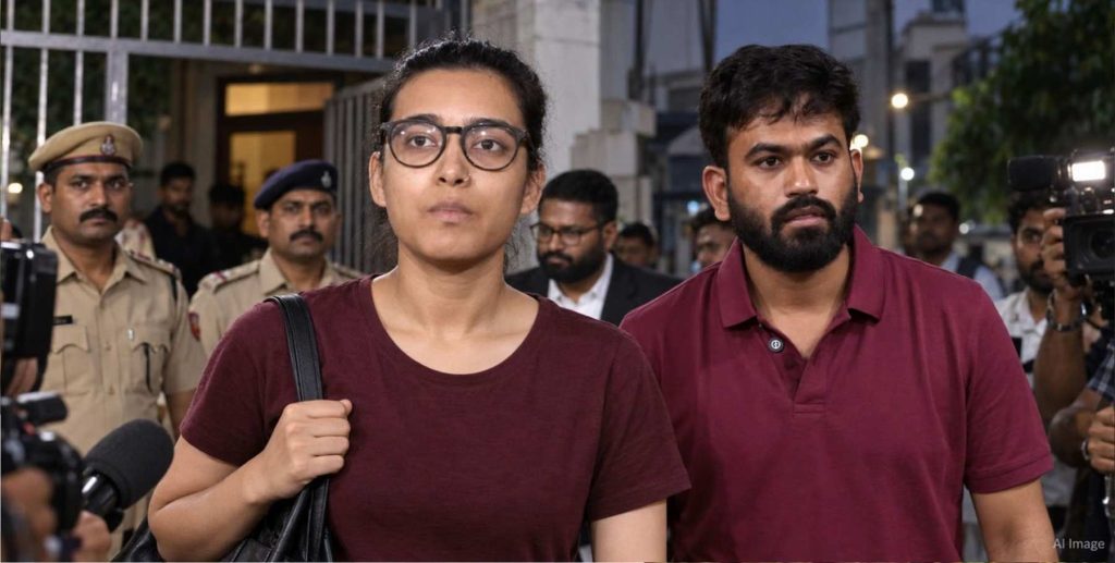 സാധാരണക്കാരെ കടുത്ത കുറ്റവാളികളെപ്പോലെ കൈകാര്യം ചെയ്യുന്നു'; രാത്രി മുഴുവൻ കസ്റ്റഡിയിൽ കഴിഞ്ഞ നേഹാ ബോറയെ വിട്ടയച്ചു, അഭിജീത് ദീപ്കെയെ മജിസ്ട്രേറ്റിന് മുന്നിൽ ഹാജരാക്കുമെന്ന് പോലീസ് 1
