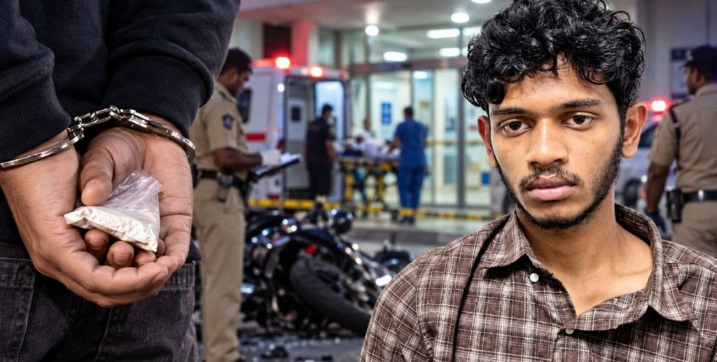 ബൈക്കപകടത്തിൽ പരിക്കേറ്റ് ആശുപത്രിയിലെത്തി; ചികിത്സയ്ക്കിടെ ഡോക്ടർ പരിശോധിച്ചപ്പോൾ കീശയിൽ എംഡിഎംഎ, 25കാരൻ അറസ്റ്റിൽ 1