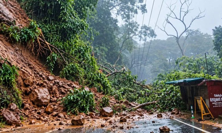 തമിഴ്നാട്ടിൽ മഴയുടെ താണ്ഡവം; നീലഗിരിയിൽ 200 മില്ലിമീറ്റർ മഴ, കൂനൂർ മലയോര പാതയിൽ മണ്ണിടിച്ചിൽ 1