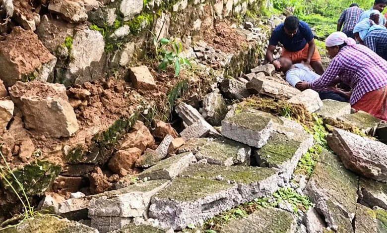തിരുവനന്തപുരത്ത് തൊഴിലുറപ്പ് ജോലിക്കിടെ മതിൽ ഇടിഞ്ഞുവീണ് നാല് പേർക്ക് പരിക്ക് 1
