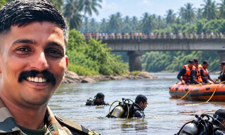 അവധിക്ക് നാട്ടിലെത്തി ദിവസങ്ങൾക്കുള്ളിൽ ദുരന്തം; കോഴിക്കോട് ചാലിയാറിൽ മീൻപിടിക്കുന്നതിനിടെ ഒഴുക്കിൽപ്പെട്ട സൈനികന്റെ മൃതദേഹം കണ്ടെത്തി 1