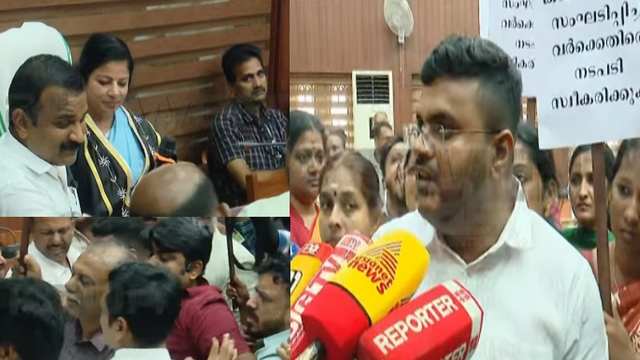 കായിക മേളയിലെ വേദി തകർന്നുവീണ സംഭവം; തൃശൂർ കോർപ്പറേഷനിൽ വാക്കേറ്റം 1